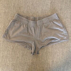 Light gray shorts originally from Target. Has pockets. Good for sleep/casual.